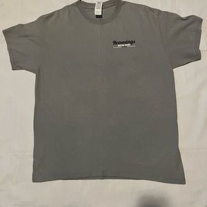 Hemmings Motor News Tshirt size large, Grey, Gildan